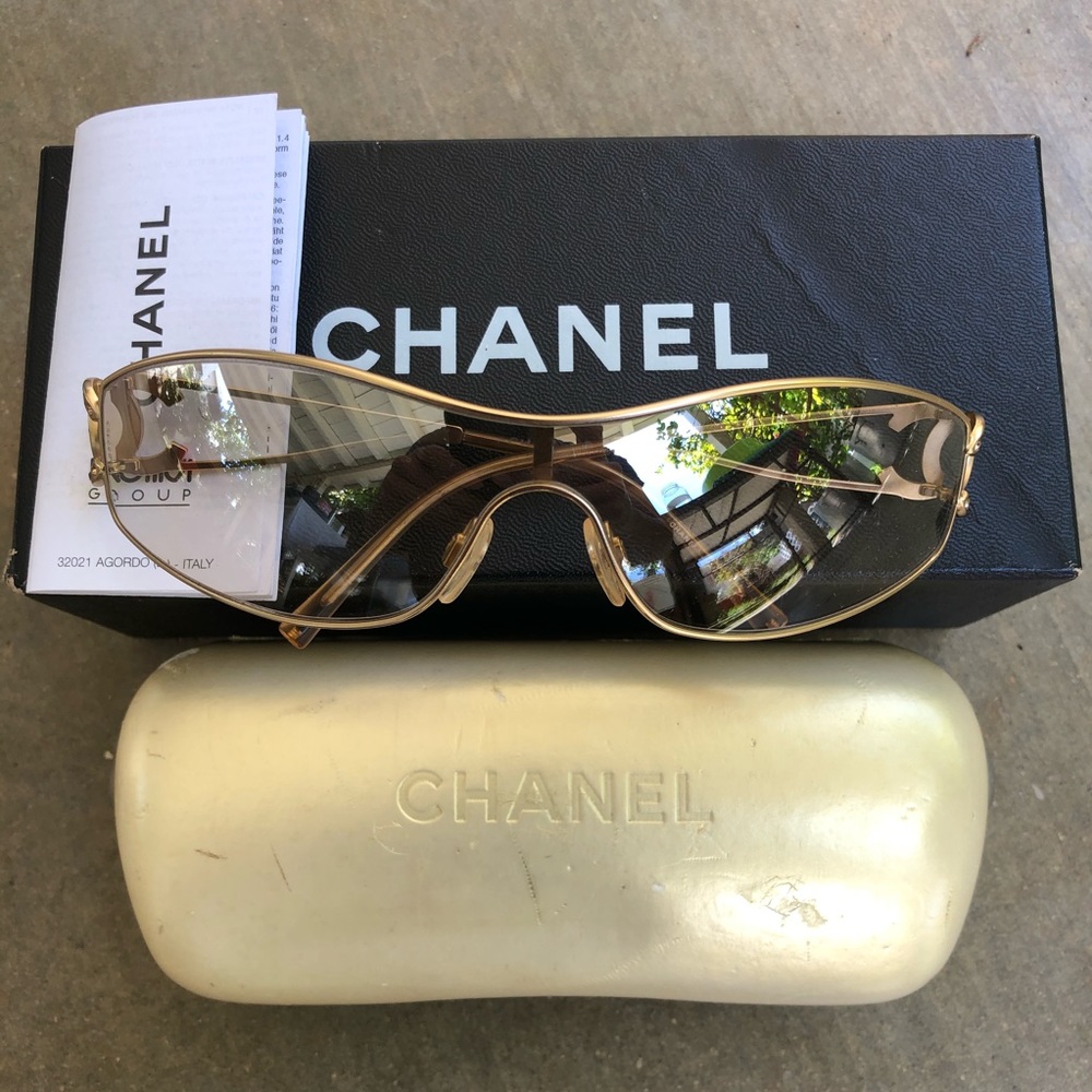 Chanel 4072 Wrap Single Lens Sunglasses Swarovski